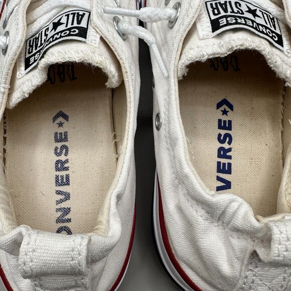 Converse Chuck Taylor All-Star Shoreline Ox 537084F White Shoe Sneakers Womens 7 - Picture 8 of 9